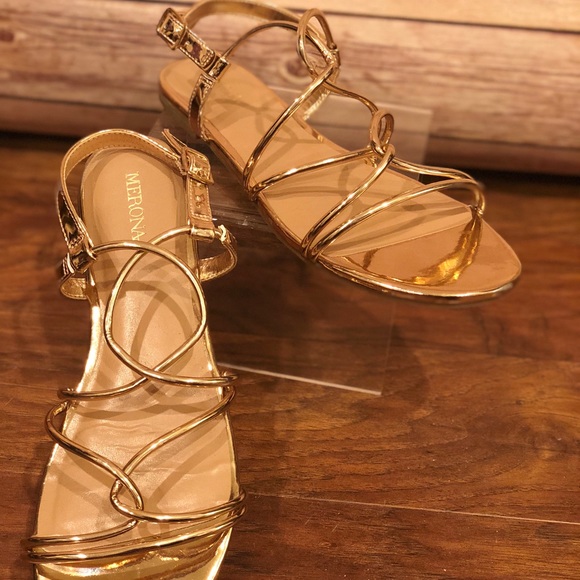 Rose gold Merona sandals - Picture 1 of 4